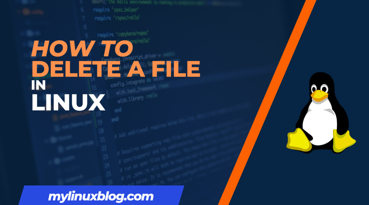 How to delete a file in linux