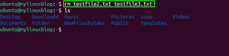 delete multiple files in linux