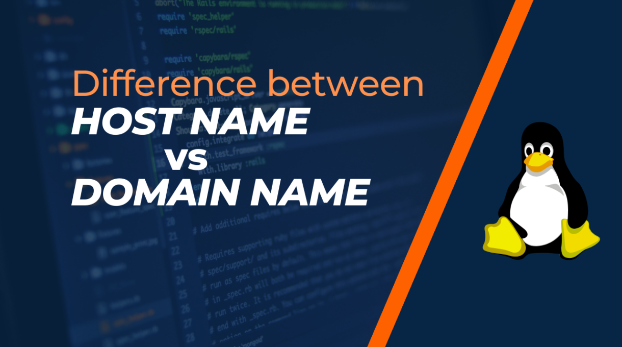 Host name vs Domain Name