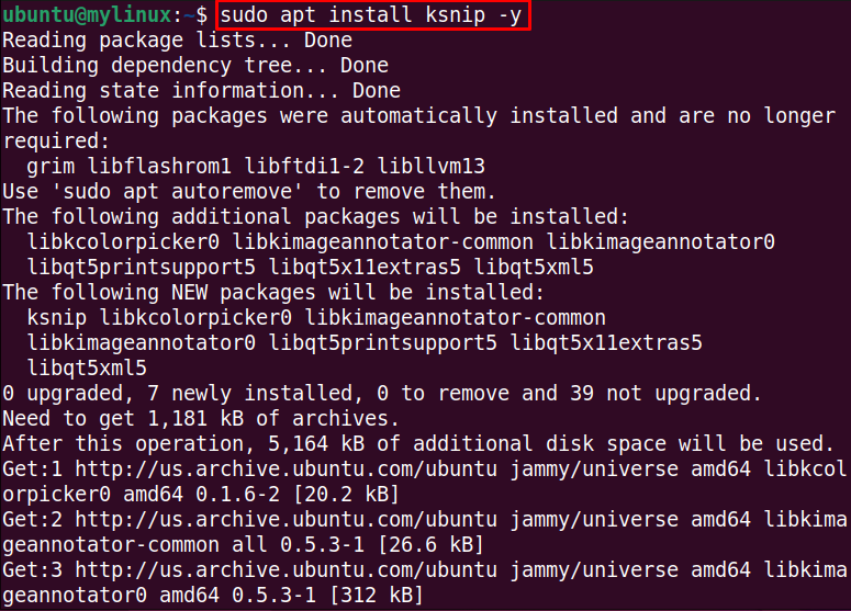 Install Ksnip Ubuntu