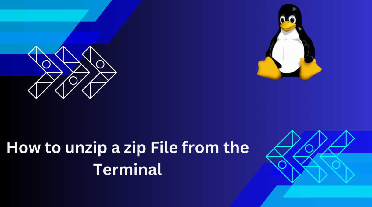 How to unzip a zip File from the Terminal